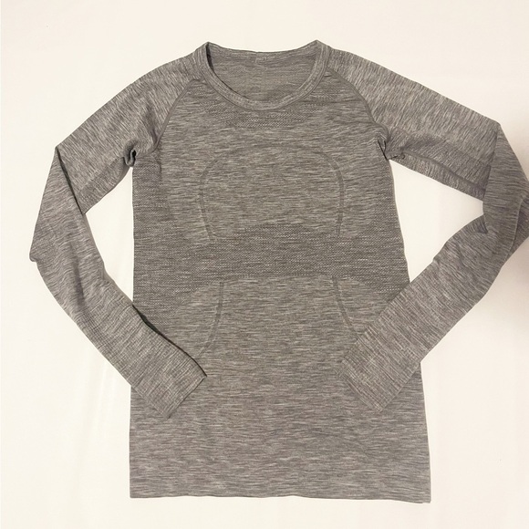 lululemon swiftly tech gray top size 8 - Picture 1 of 4